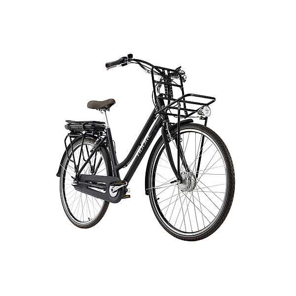 Adore Pedelec E-Bike Cityfahrrad 28'' Adore Cantaloupe (Farbe: Schwarz)