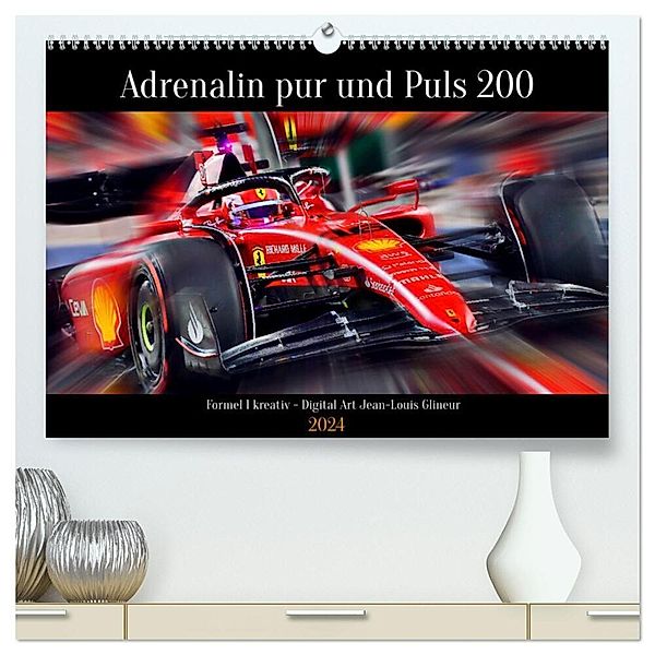 Adrenalin pur und Puls 200 (hochwertiger Premium Wandkalender 2024 DIN A2 quer), Kunstdruck in Hochglanz, Jean-Louis Glineur