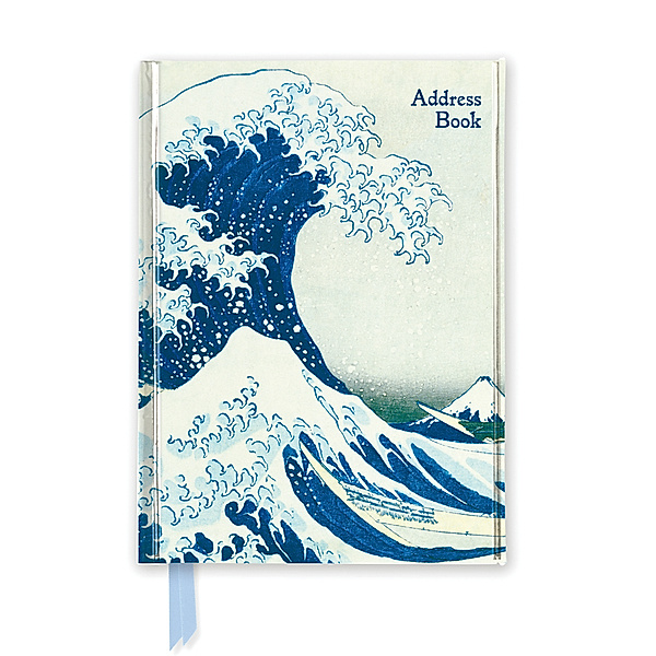 Adressbuch DIN A5: Katsushika Hokusai, Die große Welle, Flame Tree Publishing