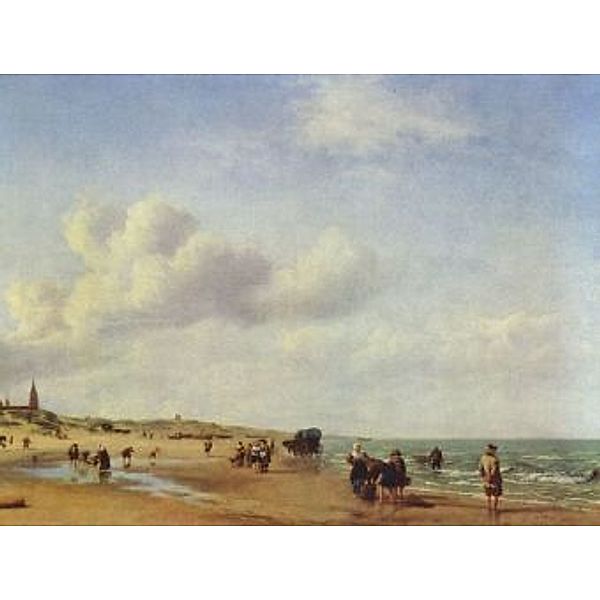 Adriaen van de Velde - Der Strand von Scheveningen - 100 Teile (Puzzle)