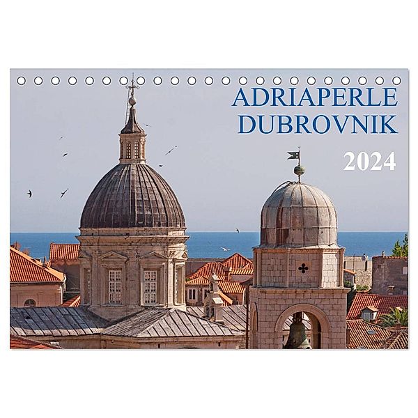 Adriaperle Dubrovnik (Tischkalender 2024 DIN A5 quer), CALVENDO Monatskalender, Werner Braun