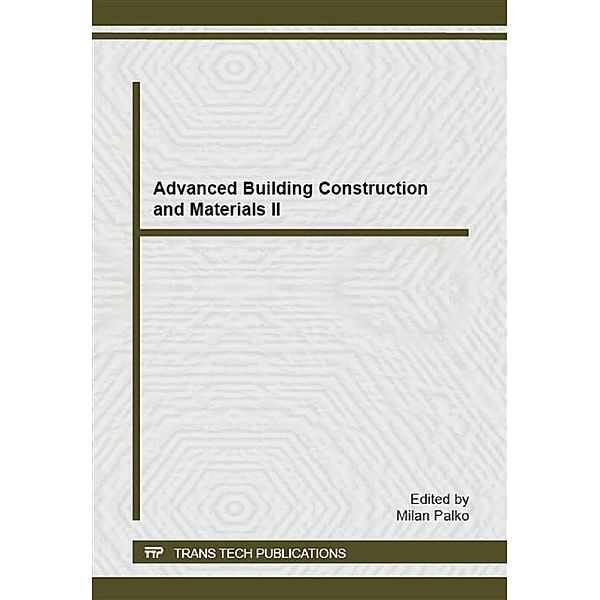 Advanced Building Construction and Materials II