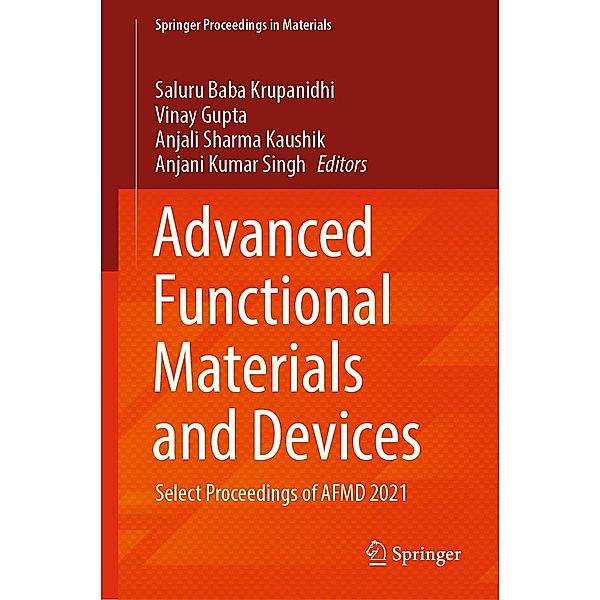 Advanced Functional Materials and Devices / Springer Proceedings in Materials Bd.14