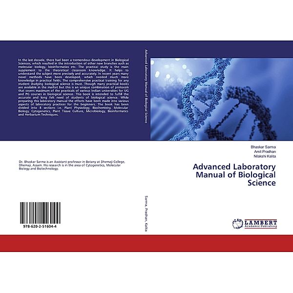 Advanced Laboratory Manual of Biological Science, Bhaskar Sarma, Amit Pradhan, Nilakshi Kalita