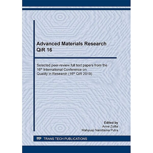 Advanced Materials Research QiR 16
