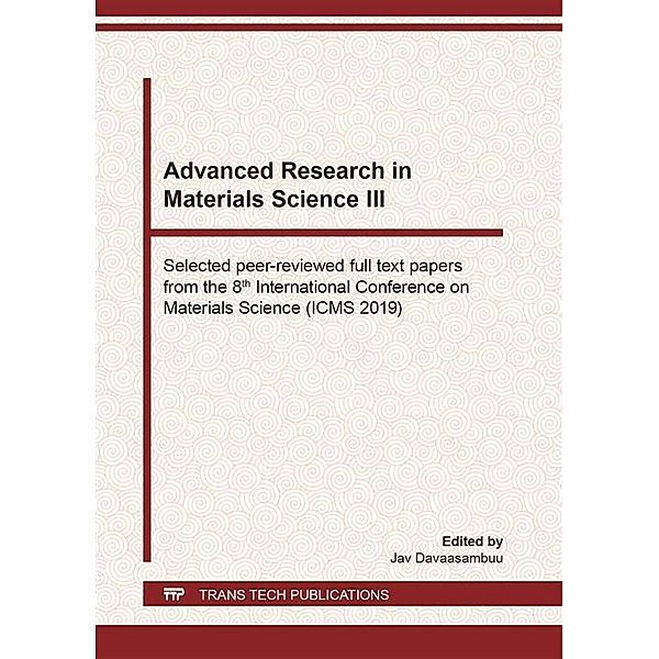 Advanced Research in Materials Science III