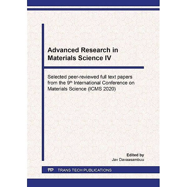 Advanced Research in Materials Science IV