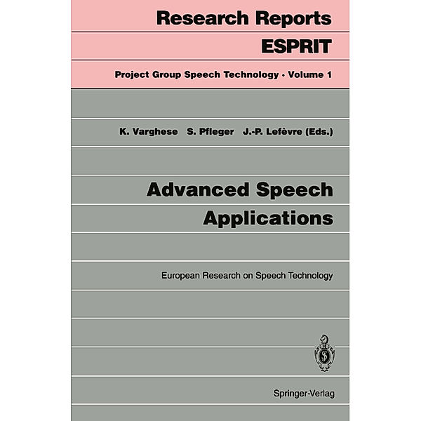 Advanced Speech Applications