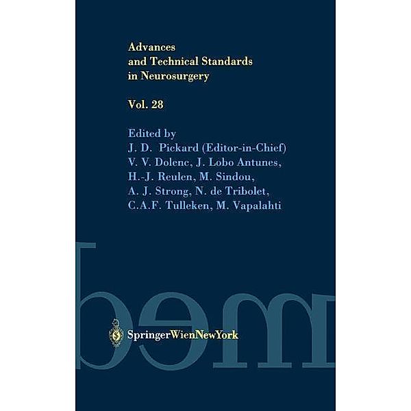 Advances and Technical Standards in Neurosurgery / Advances and Technical Standards in Neurosurgery Bd.28