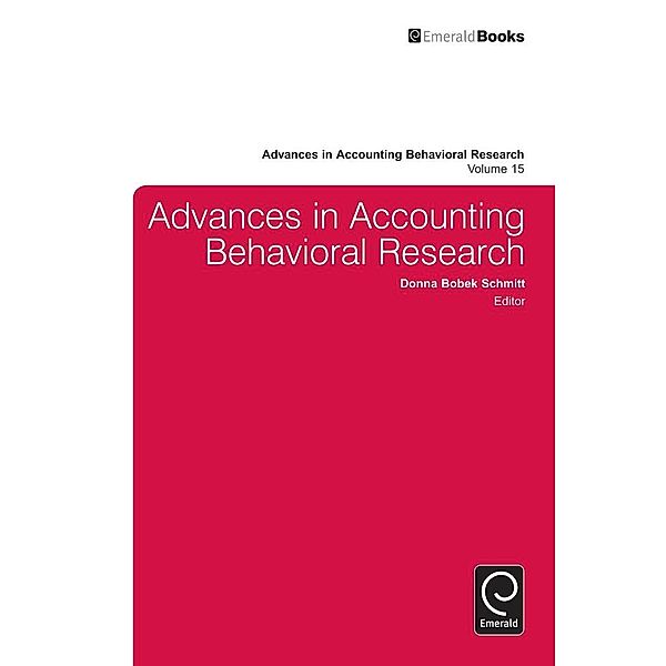 Advances in Accounting Behavioral Research