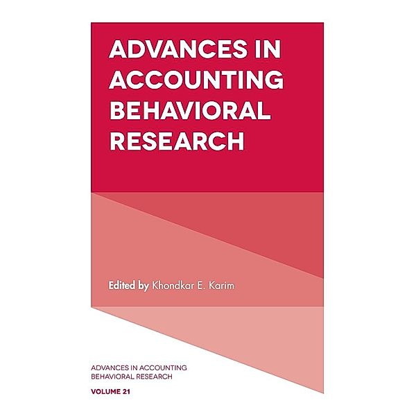 Advances in Accounting Behavioral Research