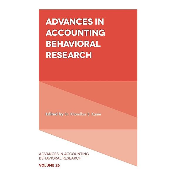 Advances in Accounting Behavioral Research