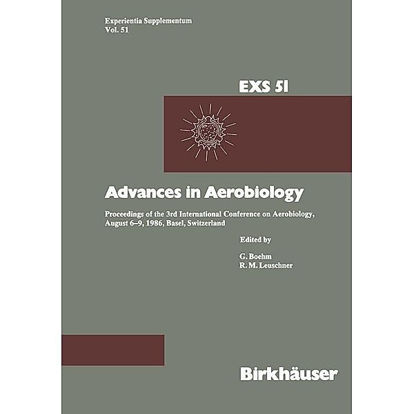 Advances in Aerobiology / Experientia Supplementum Bd.51, R. M. Leuschner, Boehm