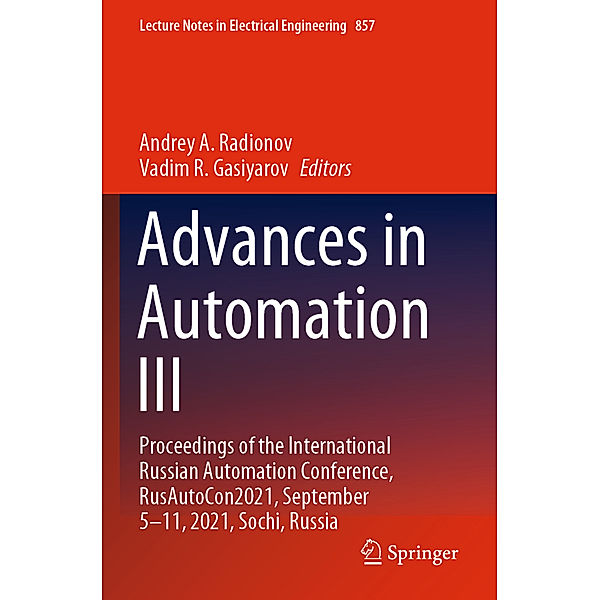 Advances in Automation III