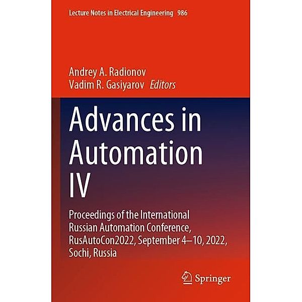 Advances in Automation IV