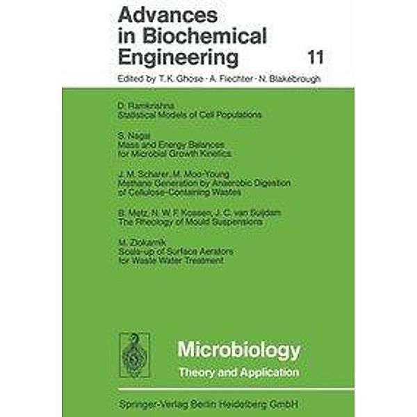 Advances in Biochemical Engineering, T. K. Ghose, A. Fiechter, N. Blakebrough