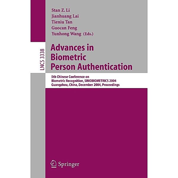 Advances in Biometric Person Authentication / Lecture Notes in Computer Science Bd.3338