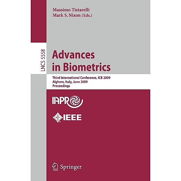 Advances in Biometrics, Massimo Tistarelli