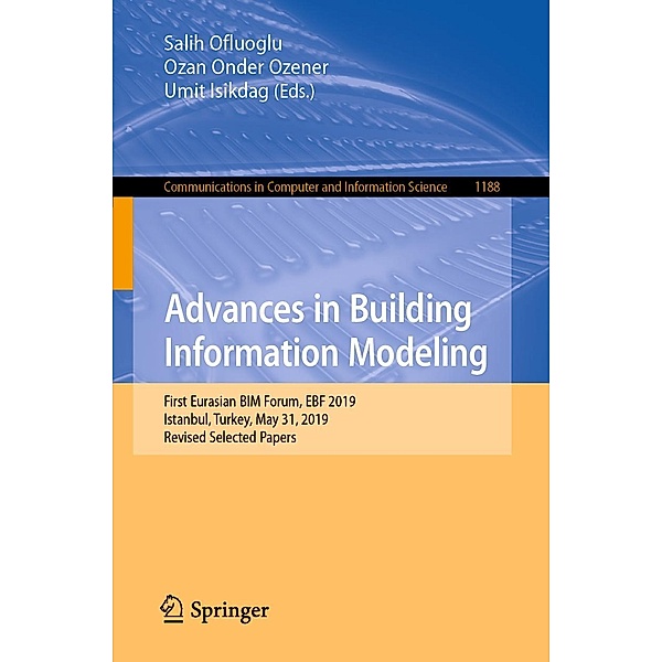 Advances in Building Information Modeling / Communications in Computer and Information Science Bd.1188