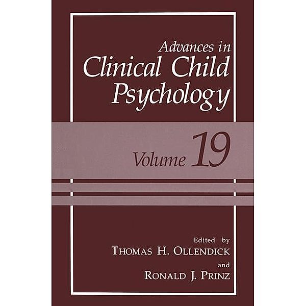 Advances in Clinical Child Psychology