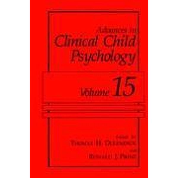 Advances in Clinical Child Psychology