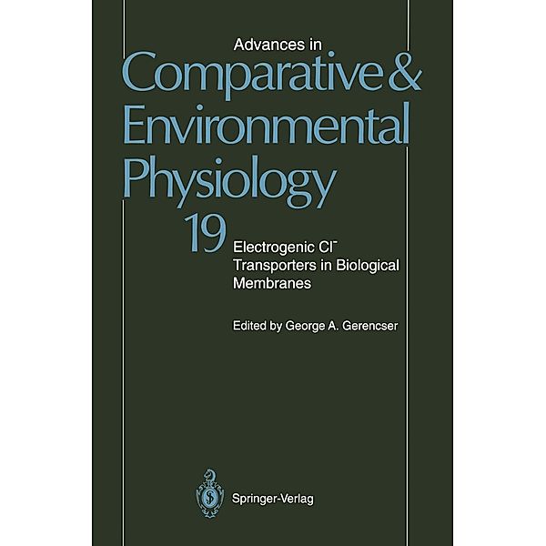 Advances in Comparative and Environmental Physiology / Advances in Comparative and Environmental Physiology Bd.19