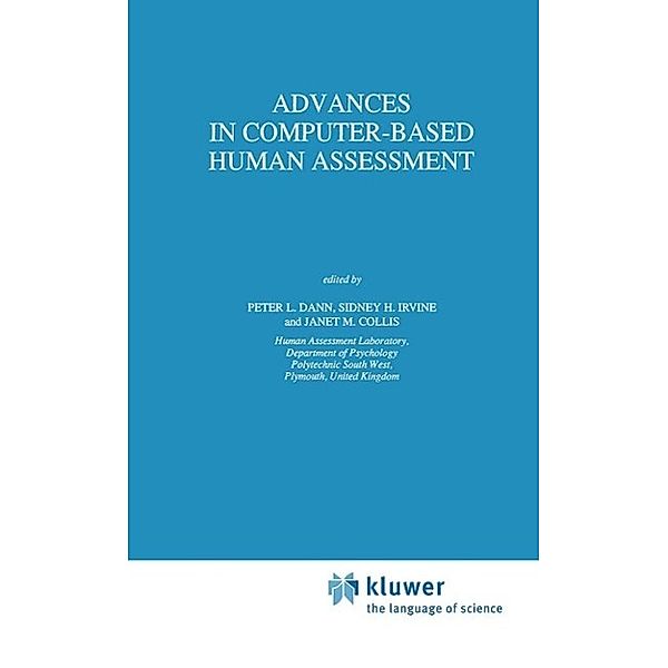 Advances in Computer-Based Human Assessment / Theory and Decision Library D: Bd.7