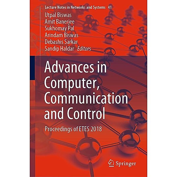 Advances in Computer, Communication and Control / Lecture Notes in Networks and Systems Bd.41