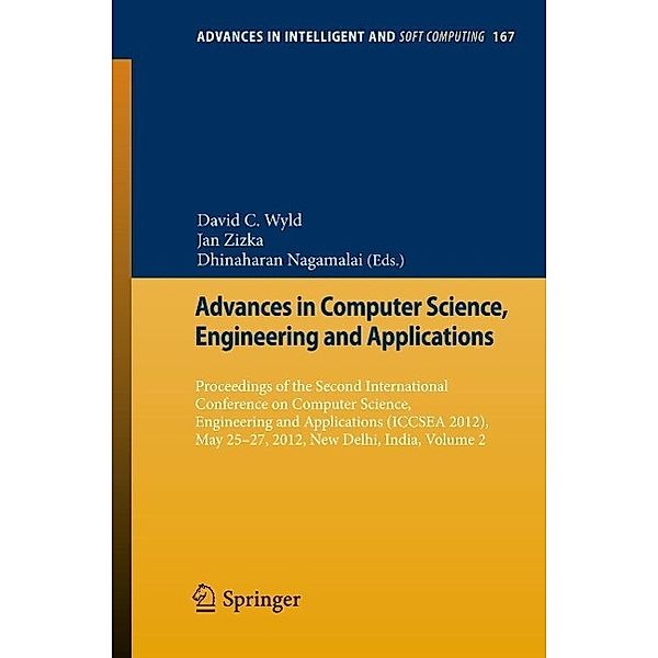 Advances in Computer Science, Engineering and Applications / Advances in Intelligent and Soft Computing Bd.167, Dhinaharan Nagamalai, Jan Zizka
