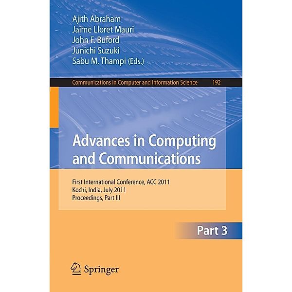 Advances in Computing and Communications, Part III