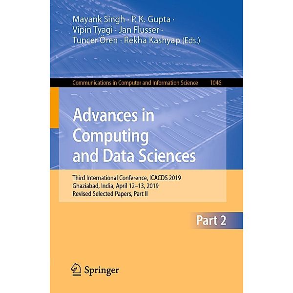 Advances in Computing and Data Sciences / Communications in Computer and Information Science Bd.1046