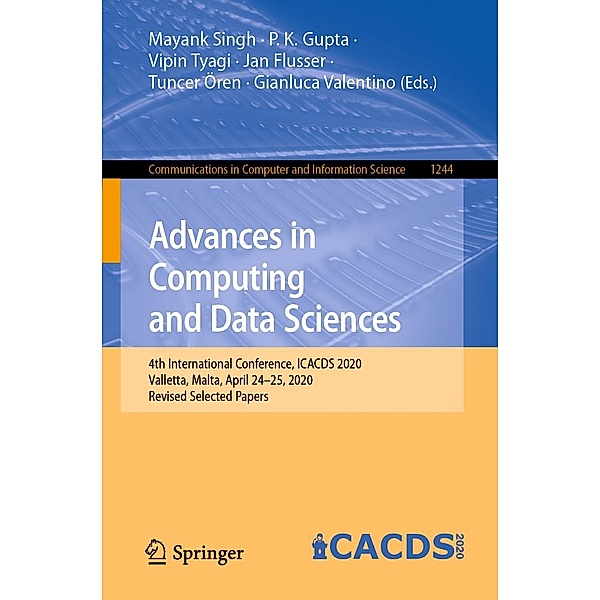 Advances in Computing and Data Sciences / Communications in Computer and Information Science Bd.1244