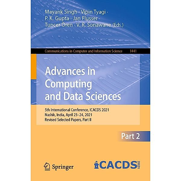 Advances in Computing and Data Sciences / Communications in Computer and Information Science Bd.1441