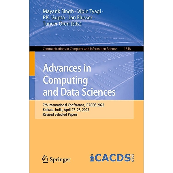 Advances in Computing and Data Sciences / Communications in Computer and Information Science Bd.1848