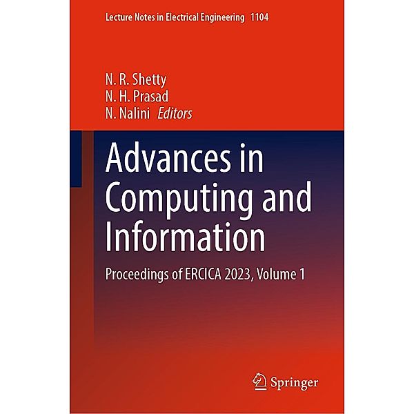 Advances in Computing and Information / Lecture Notes in Electrical Engineering Bd.1104