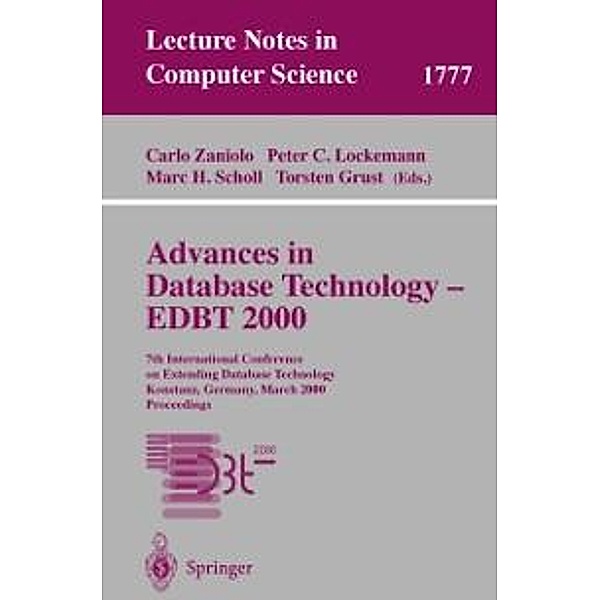 Advances in Database Technology - EDBT 2000 / Lecture Notes in Computer Science Bd.1777