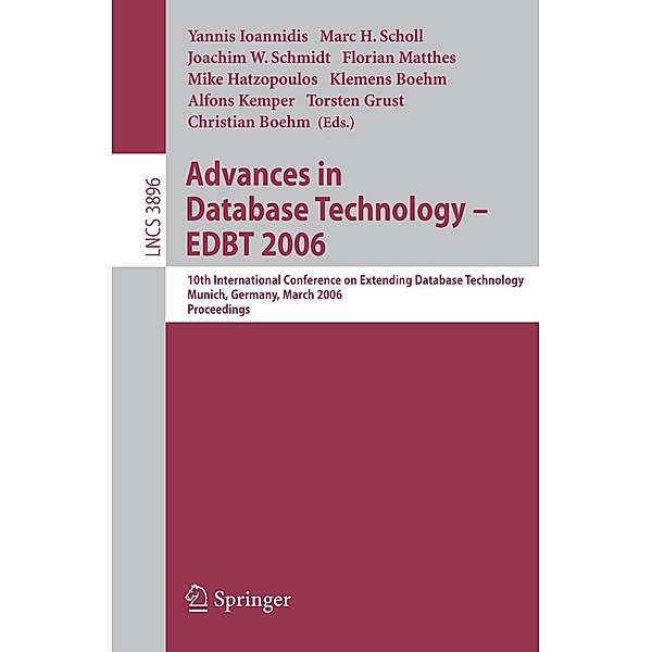 Advances in Database Technology - EDBT 2006 / Lecture Notes in Computer Science Bd.3896