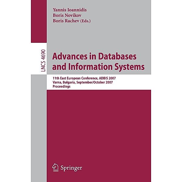 Advances in Databases and Information Systems / Lecture Notes in Computer Science Bd.4690