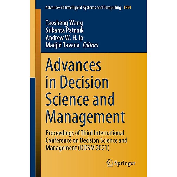 Advances in Decision Science and Management / Advances in Intelligent Systems and Computing Bd.1391