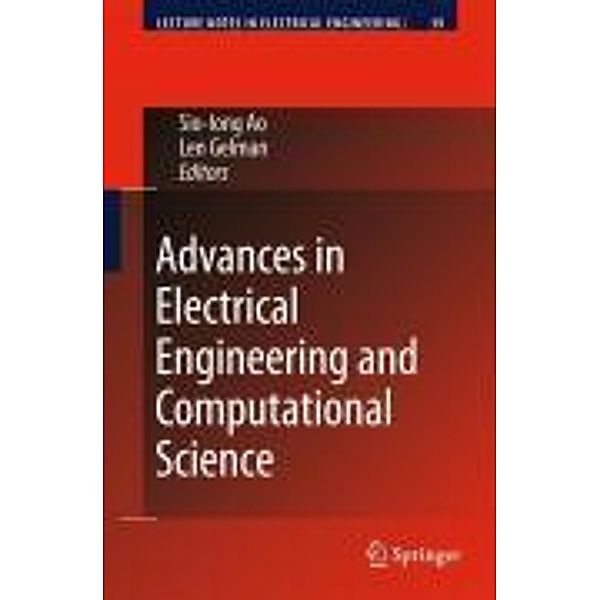 Advances in Electrical Engineering and Computational Science / Lecture Notes in Electrical Engineering Bd.39, Sio-Iong Ao, Len Gelman