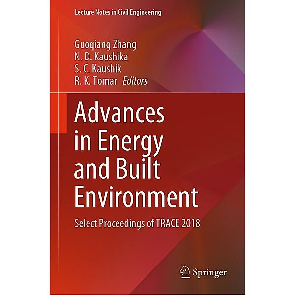 Advances in Energy and Built Environment / Lecture Notes in Civil Engineering Bd.36