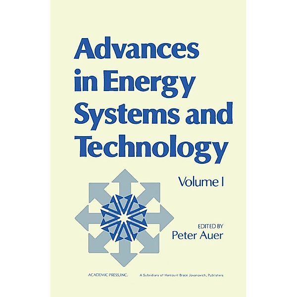 Advances in Energy Systems and Technology, Peter Auer