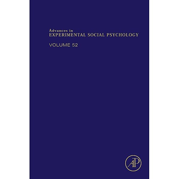 Advances in Experimental Social Psychology, Mark P. Zanna, James M. Olson