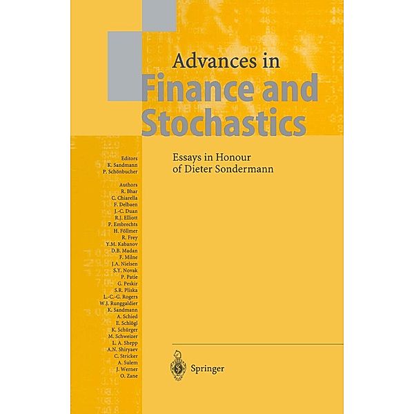 Advances in Finance and Stochastics