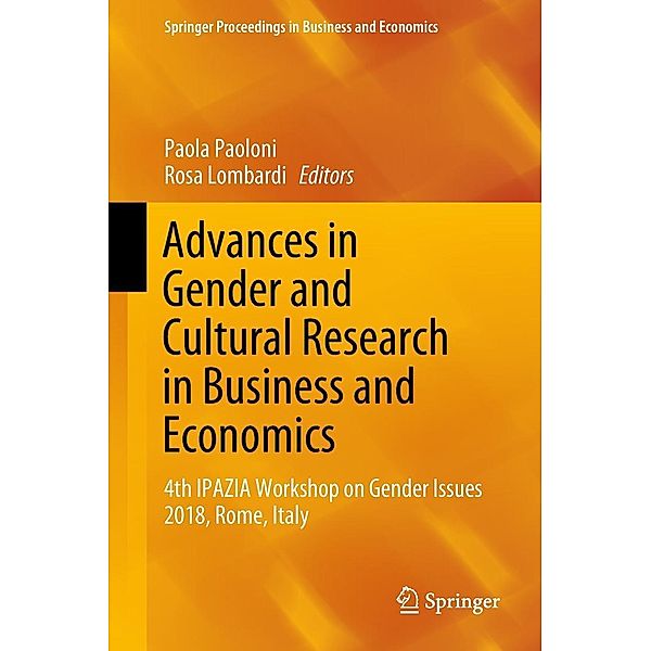 Advances in Gender and Cultural Research in Business and Economics / Springer Proceedings in Business and Economics