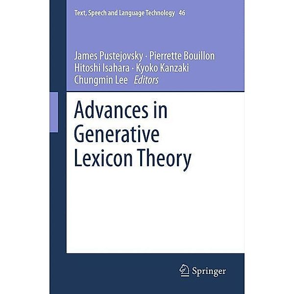 Advances in Generative Lexicon Theory