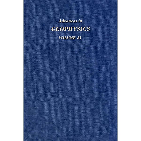 Advances in Geophysics