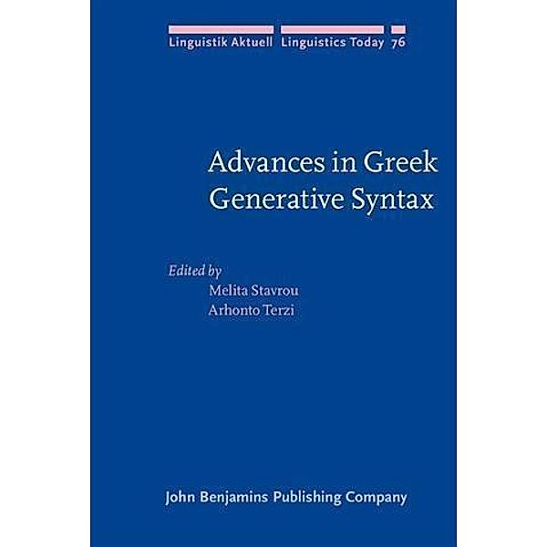 Advances in Greek Generative Syntax