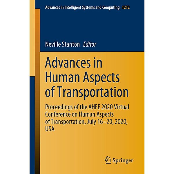 Advances in Human Aspects of Transportation / Advances in Intelligent Systems and Computing Bd.1212