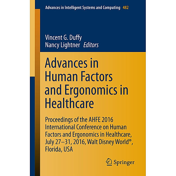 Advances in Human Factors and Ergonomics in Healthcare
